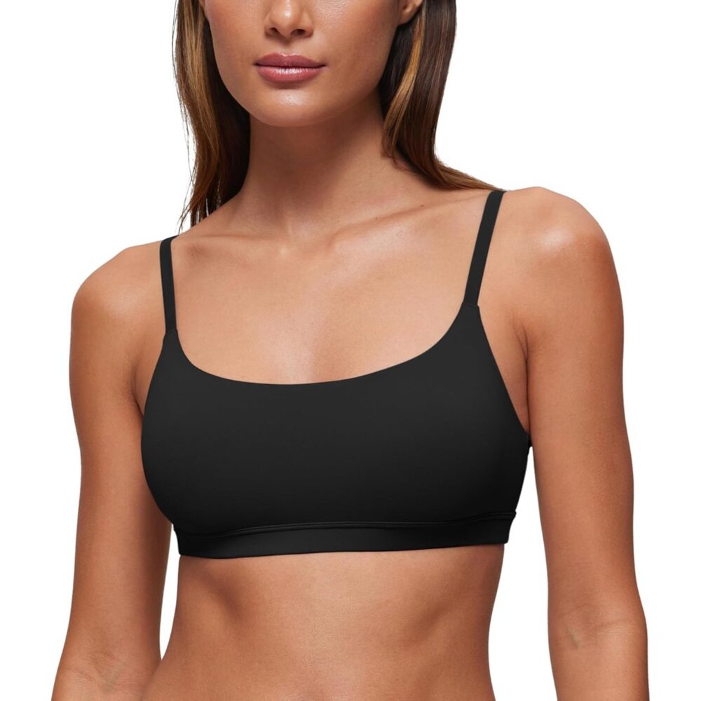 Softhold Double Lined Scoop Neck Bralette - Women… - image 1
